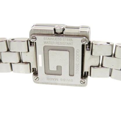 Gucci 3600L Stainless Steel Black Silver Dial Quartz Watch 1749Gucci