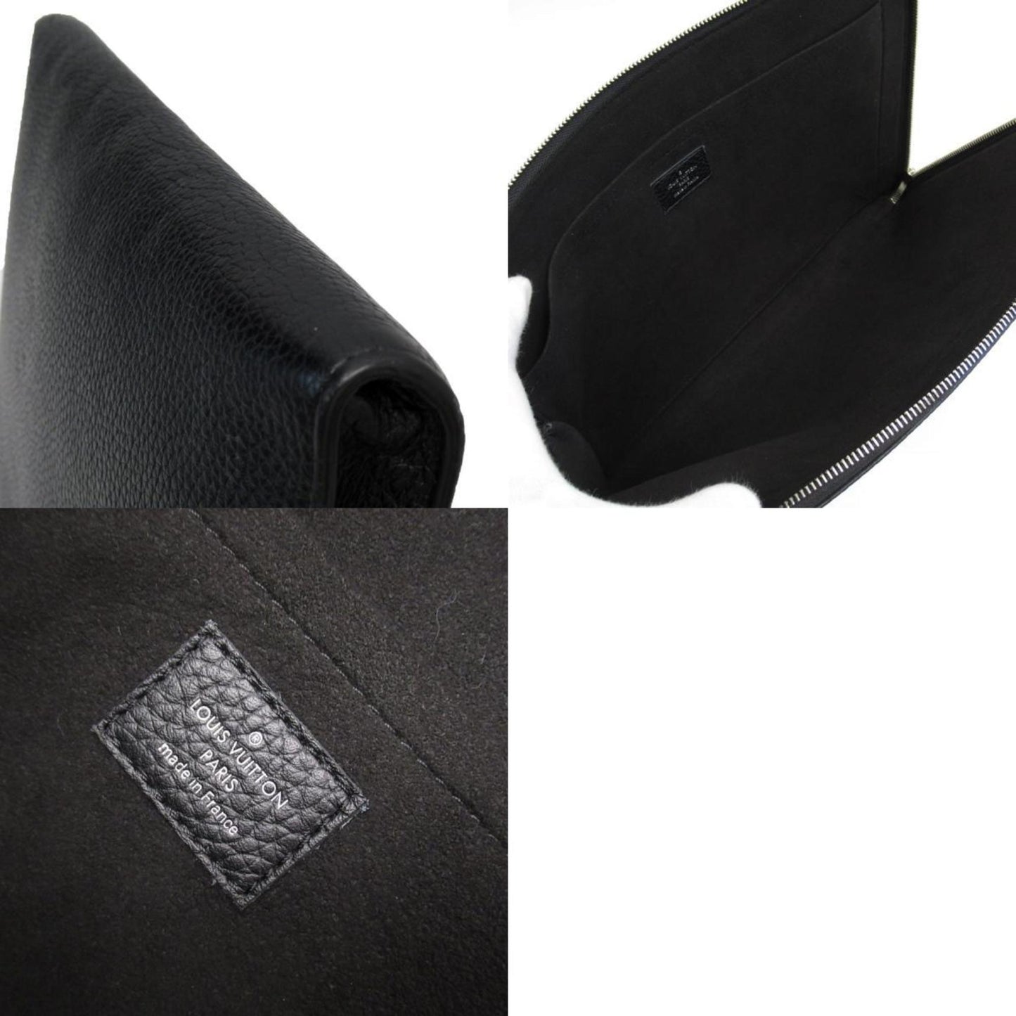 Louis Vuitton Clutch Bag Pochette Jour Gm Nm Leather Noir