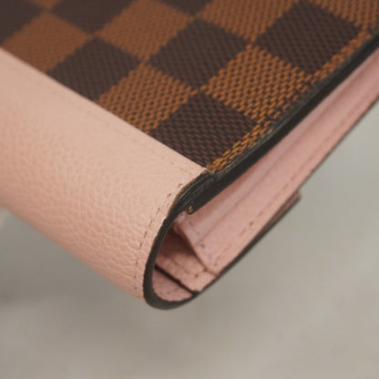 Louis Vuitton Damier Portefeuille Clapton Long Wallet N64447 Ebene Magnolia