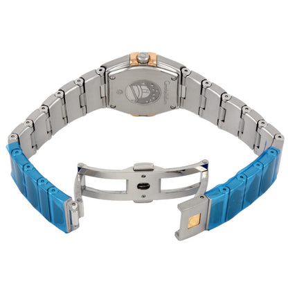 Omega 795.1007 Constellation Watch Quartz Navy Dial Ss K18 Gold 12P Diamond