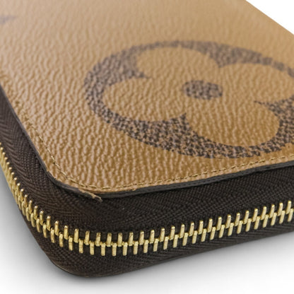 Louis Vuitton Monogram Giant Reverse Zippy Wallet M69353 Brown