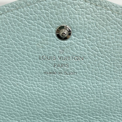 Louis Vuitton Monogram Empreinte Portefeuille Sarah Long Wallet M82174 Light Blue