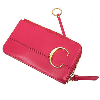 Chlo Chloe C Chloe Fragment Case Coin Purse Pink
