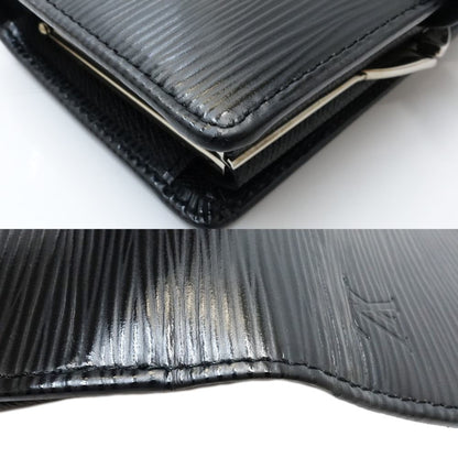 Louis Vuitton Epi Bifold Wallet M63242 Portefeuille Viennois Noir 181573
