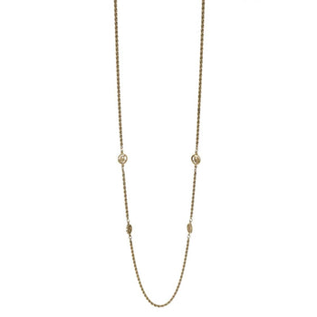 Christian Dior Design Chain Station Necklace