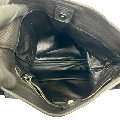 Prada Prada Logo Engraved Leather Shoulder Bag