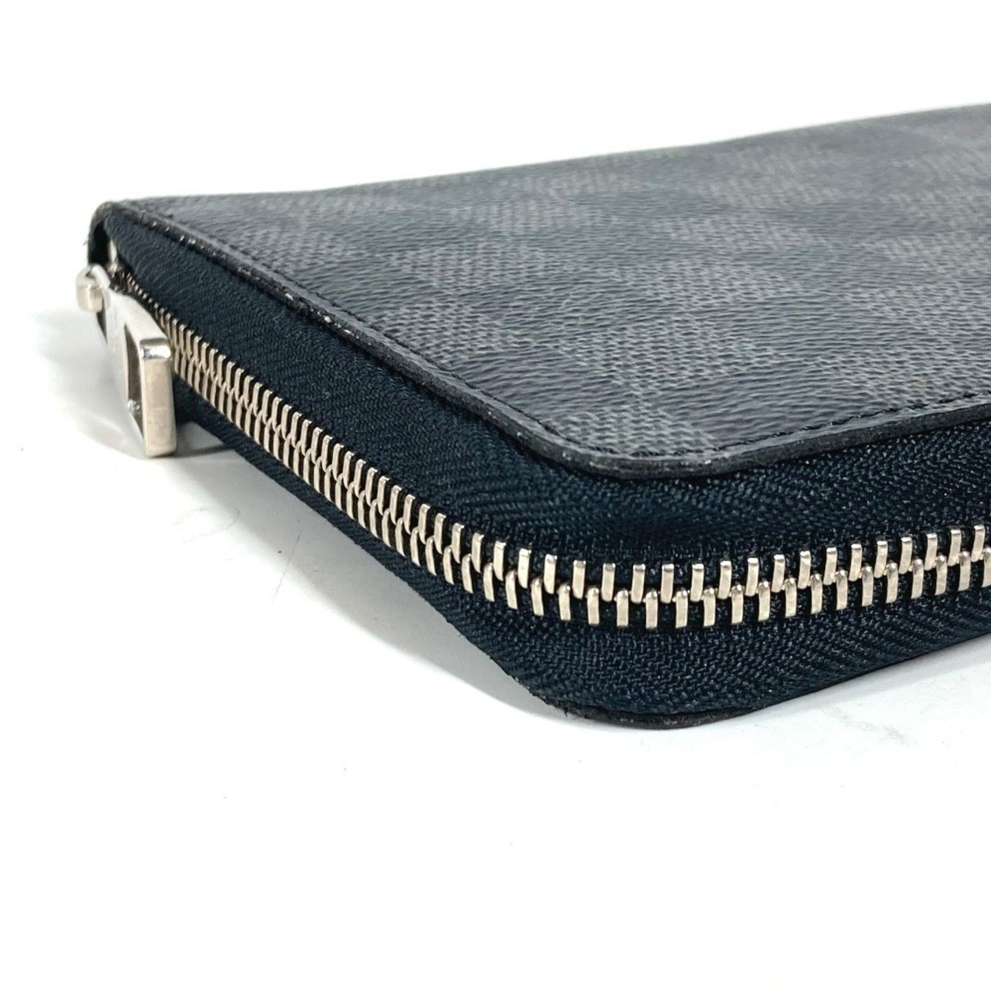 Louis Vuitton N63077 Damier Graphite Zippy Organizer Long Wallet Round Zipper Canvas