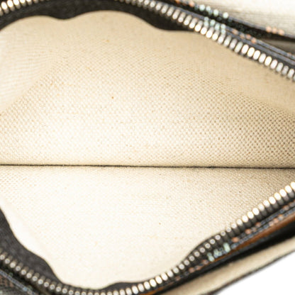 Goyard Plumet Pouch Wallet Black Leather