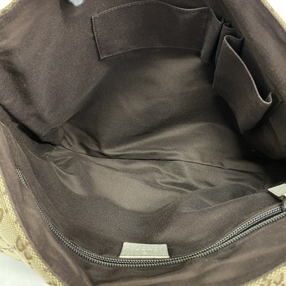 Gucci Gg Canvas Shoulder Bag 146236 Brown White