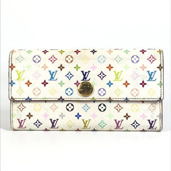 Louis Vuitton M93744 Monogram Multicolore Portefeuille Sarah Rich Long Wallet With Flap