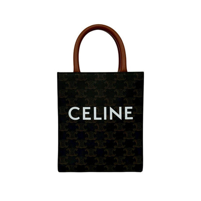 Celine Vertical Cabas Leather 2-Way Handbag