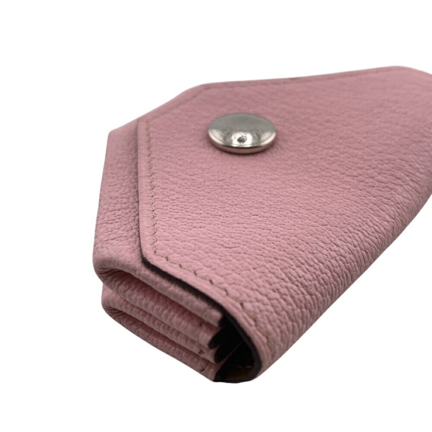 Hermes Levain Quatre Verso Compact Wallet Coin Case Pink