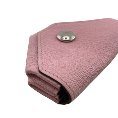 Hermes Levain Quatre Verso Compact Wallet Coin Case Pink