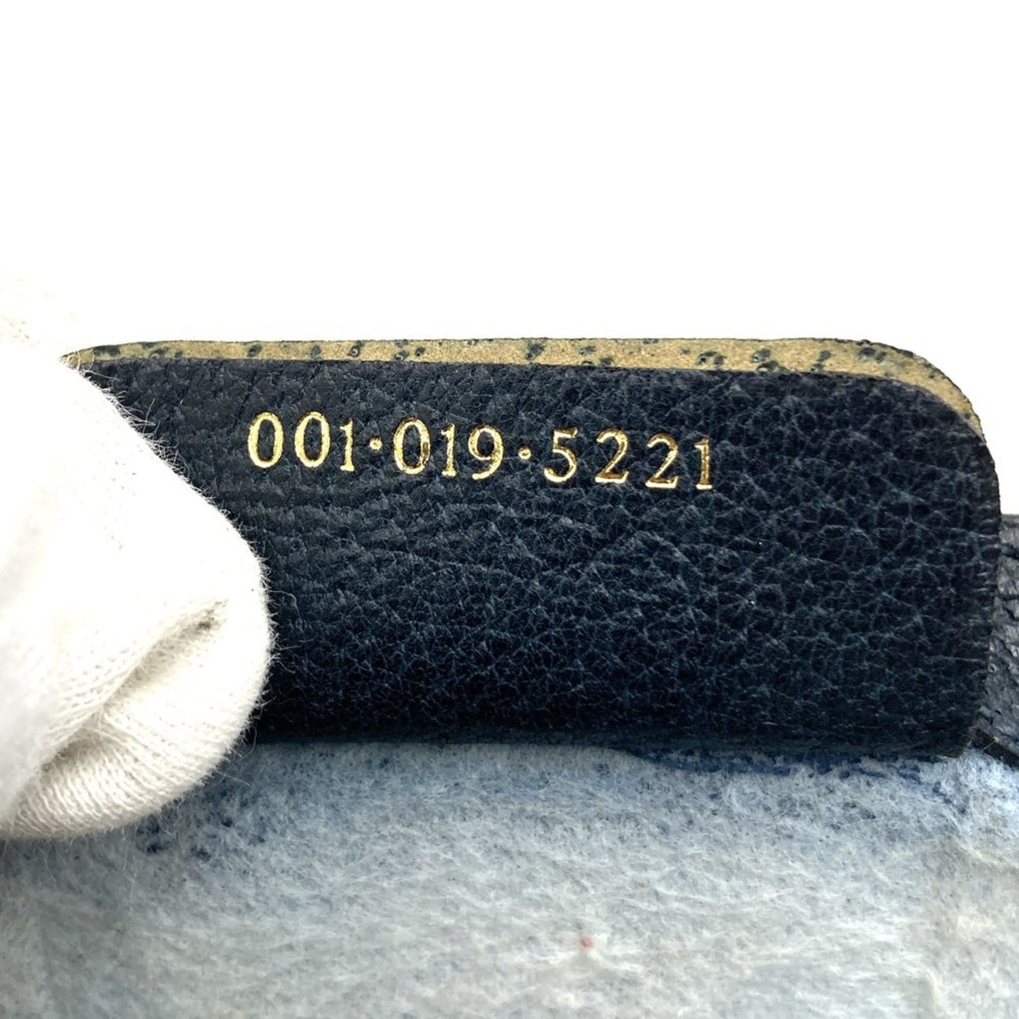 Gucci 001 019 Clutch Bag/Second Bag Navy Sherry Line Gg Supreme Canvas