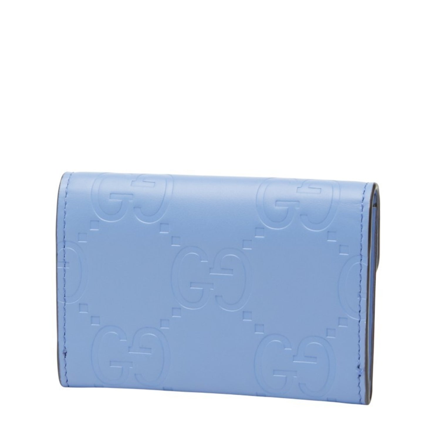 Gucci Gg Icon Business Card Case 772792 Purple Leather
