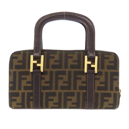 Fendi Zucca Pattern Canvas Handbag