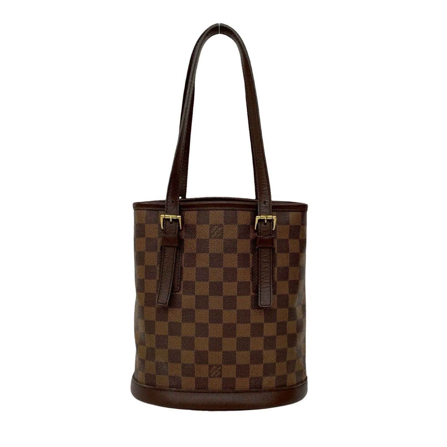 Louis Vuitton Vintage Mare Bucket Damier Leather Mini Tote Bag/Semi-Shoulder Bag Brown 328-2