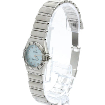 Omega Constellation Diamond Mop Dial Quartz Steel