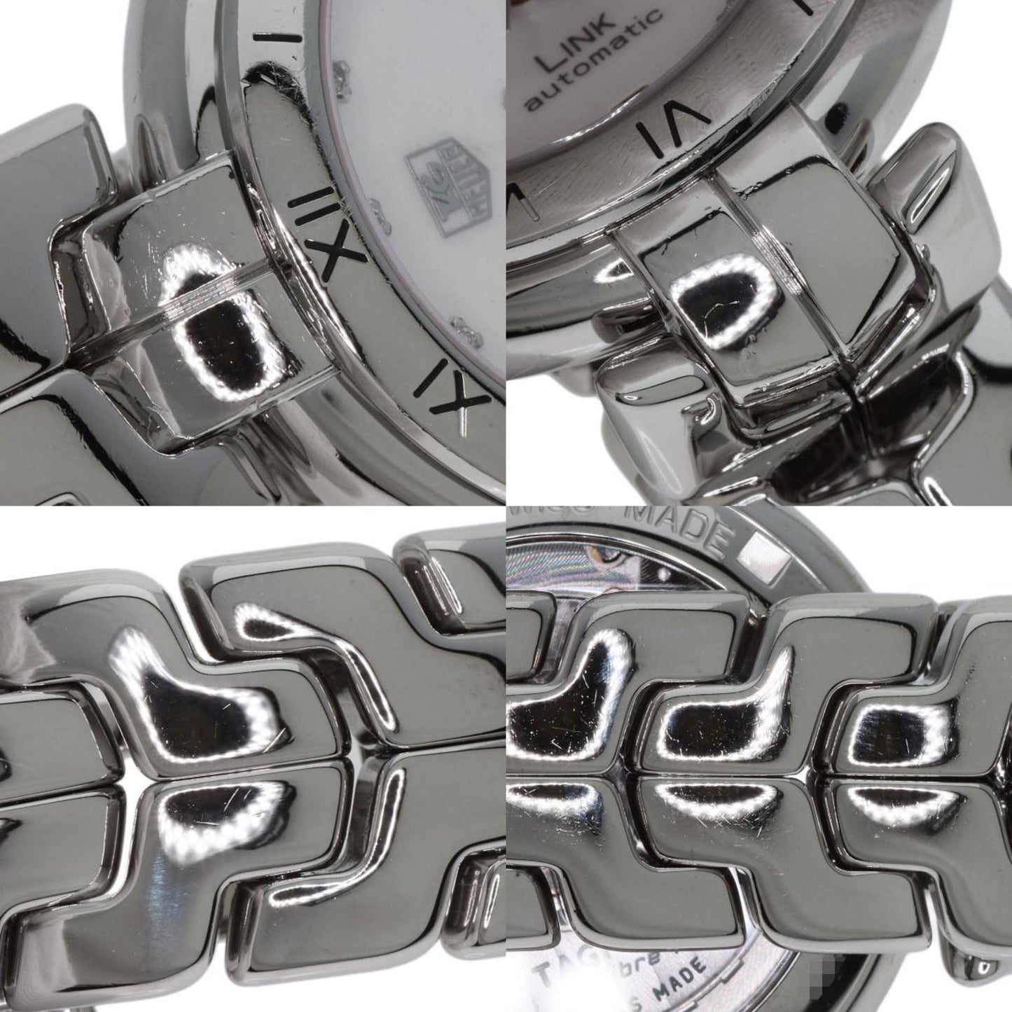 Tag Heuer Wat2315 Link Calibre 7 11P Diamond Watch Stainless Steel Ss