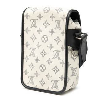 Louis Vuitton Monogram Savannah Messenger Bb Chapman Brothers Shoulder Bag M54247 White Navy Leather