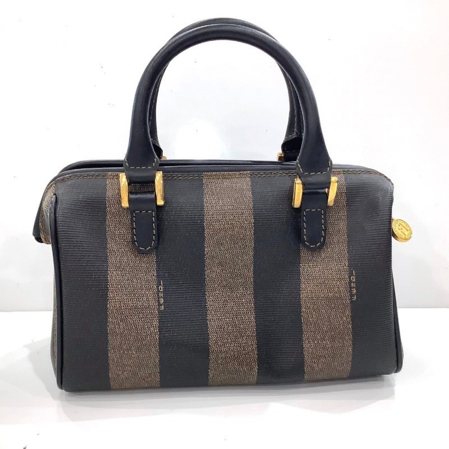 Fendi Pecan Print Mini Boston Bag Ja-24603