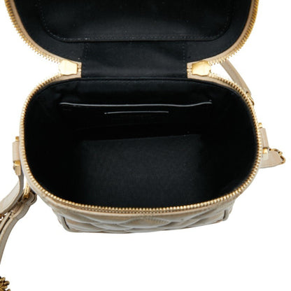 Saint Laurent 80'S Vanity Bag Shoulder Beige Leather