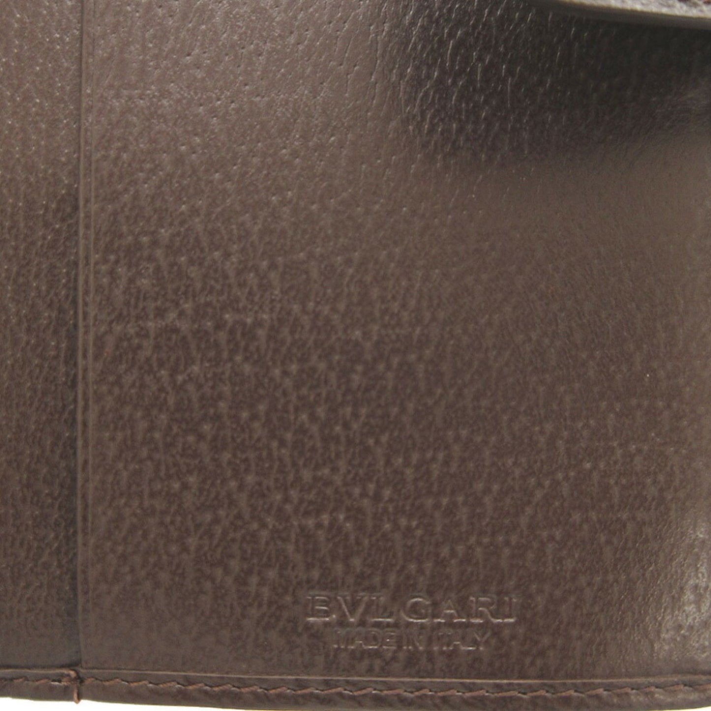 Bvlgari Canvas Brown Double Long Wallet 0111Bvlgari