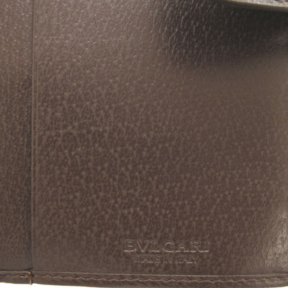 Bvlgari Canvas Brown Double Long Wallet 0111Bvlgari