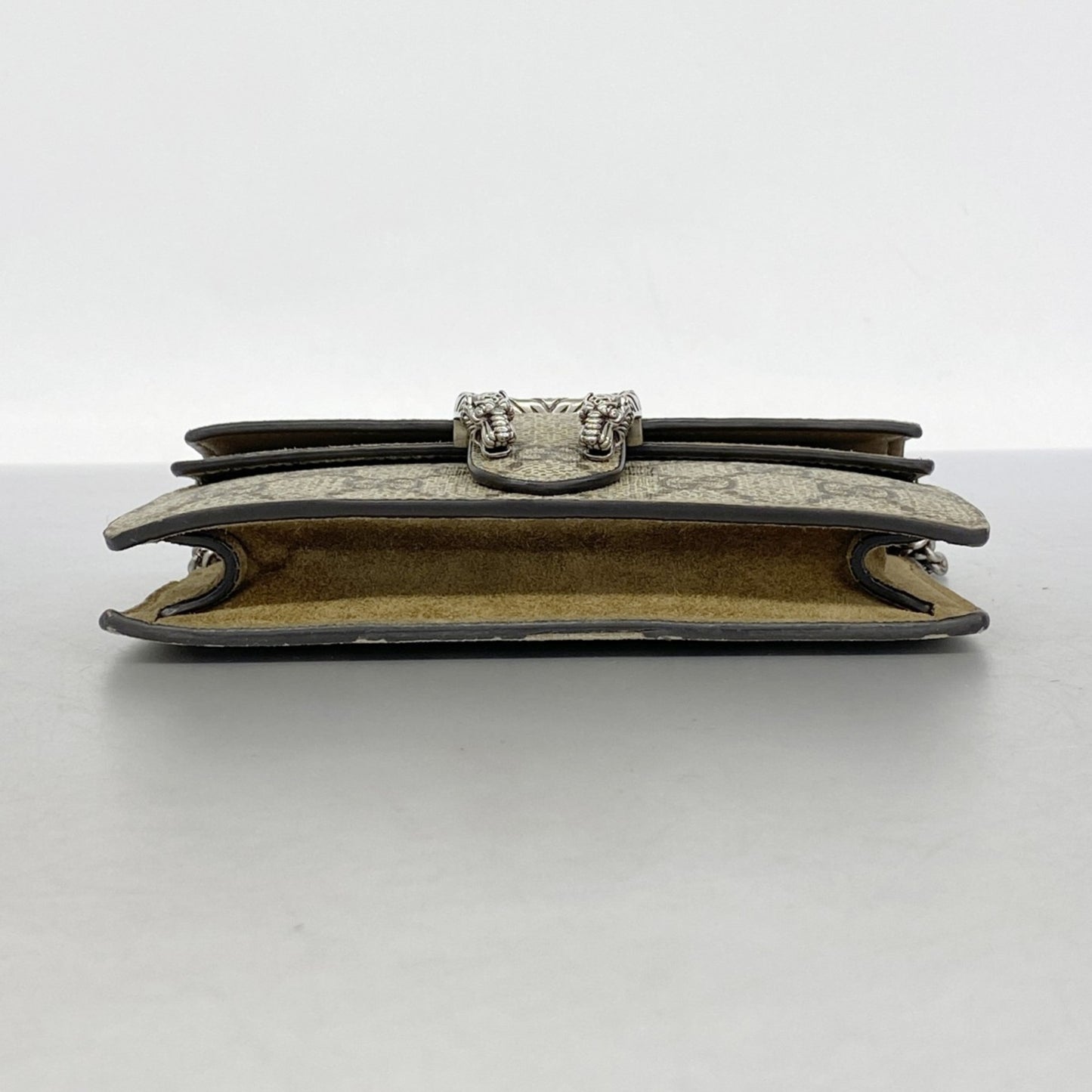 Gucci Gg Supreme Dionysus Shoulder Wallet 476432 Beige Brown