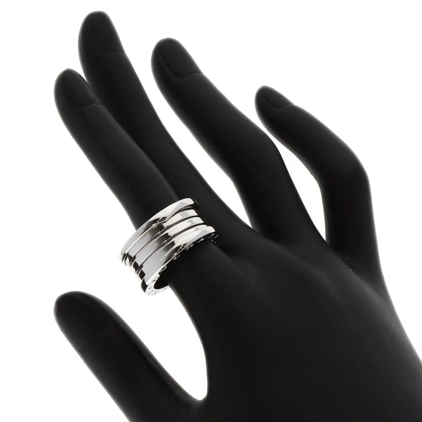 Bvlgari B-Zero1 4-Band #55 Ring In 18K White Gold