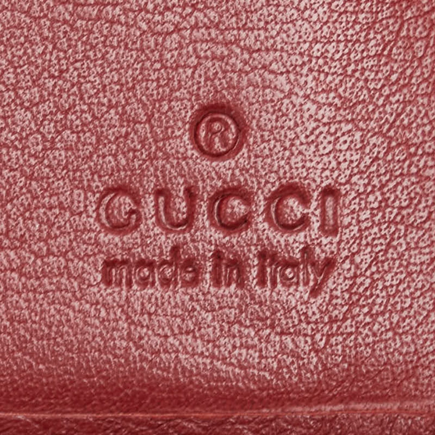 Gucci Diamante Interlocking Long Wallet 204836 Beige Red Canvas Leather