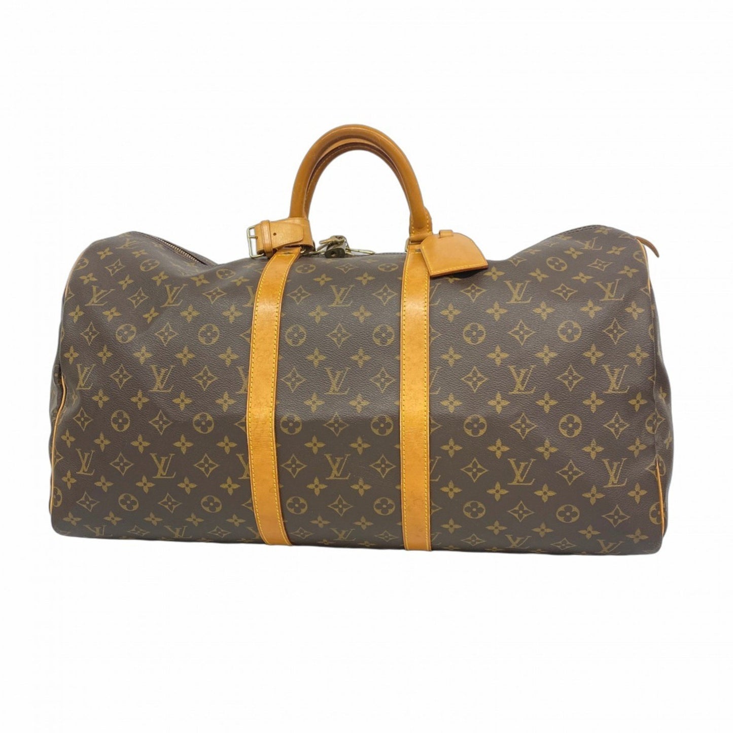 Louis Vuitton Monogram Keepall 55 Boston Bag M41424 Brown