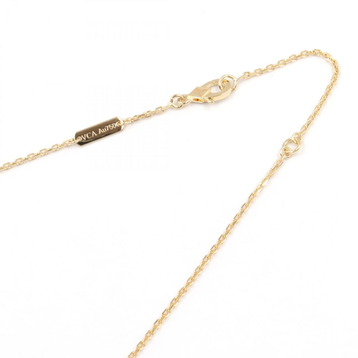 Van Cleef & Arpels Vintage Alhambra Necklace With Carnelian