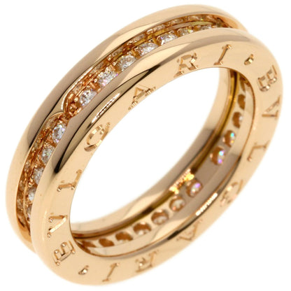 Bvlgari B-Zero1 Full Eternity Single-Band Diamond #52 Ring In 18K Pink Gold