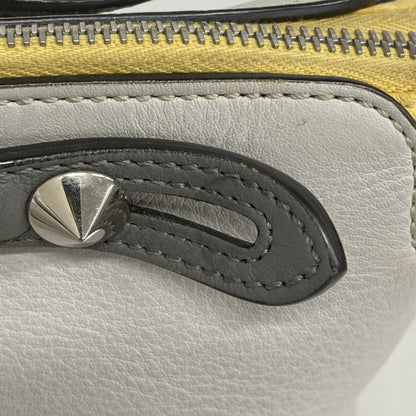 Fendi By The Way Leather Handbag In Gray