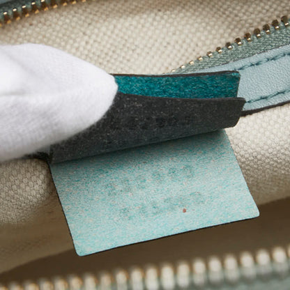 Gucci Gg Canvas Handbag/Shoulder Bag 2Way 247205 Beige Blue Leather