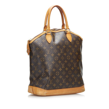 Louis Vuitton Monogram Lockit Mm Handbag Tote Bag M40606 Brown Pvc Leather