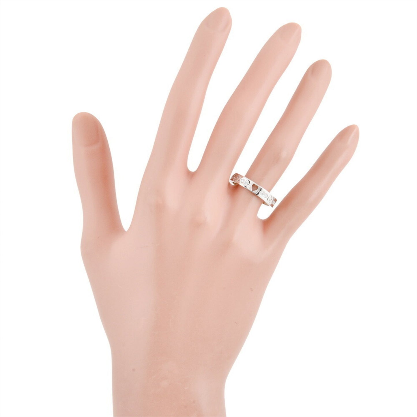 Gucci Icon Heart Ring #19 White Gold