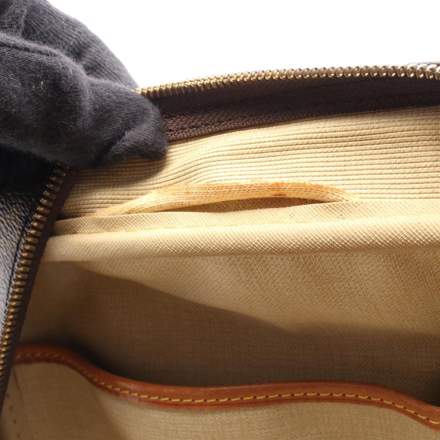 Louis Vuitton Deauville Bowling Vanity Monogram Handbag In Coated Canvas And Leather