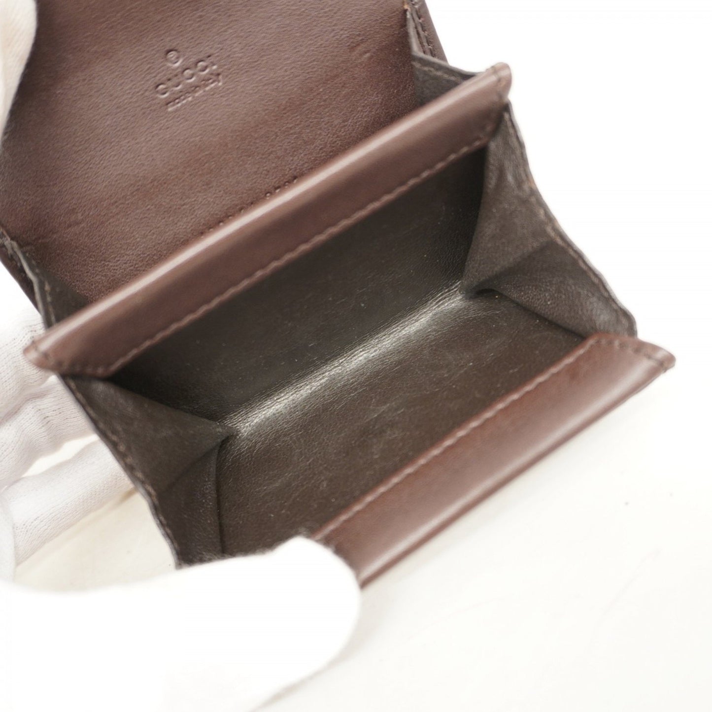 Gucci Wallet/Coin Case Guccissima 120964 Light Brown Leather