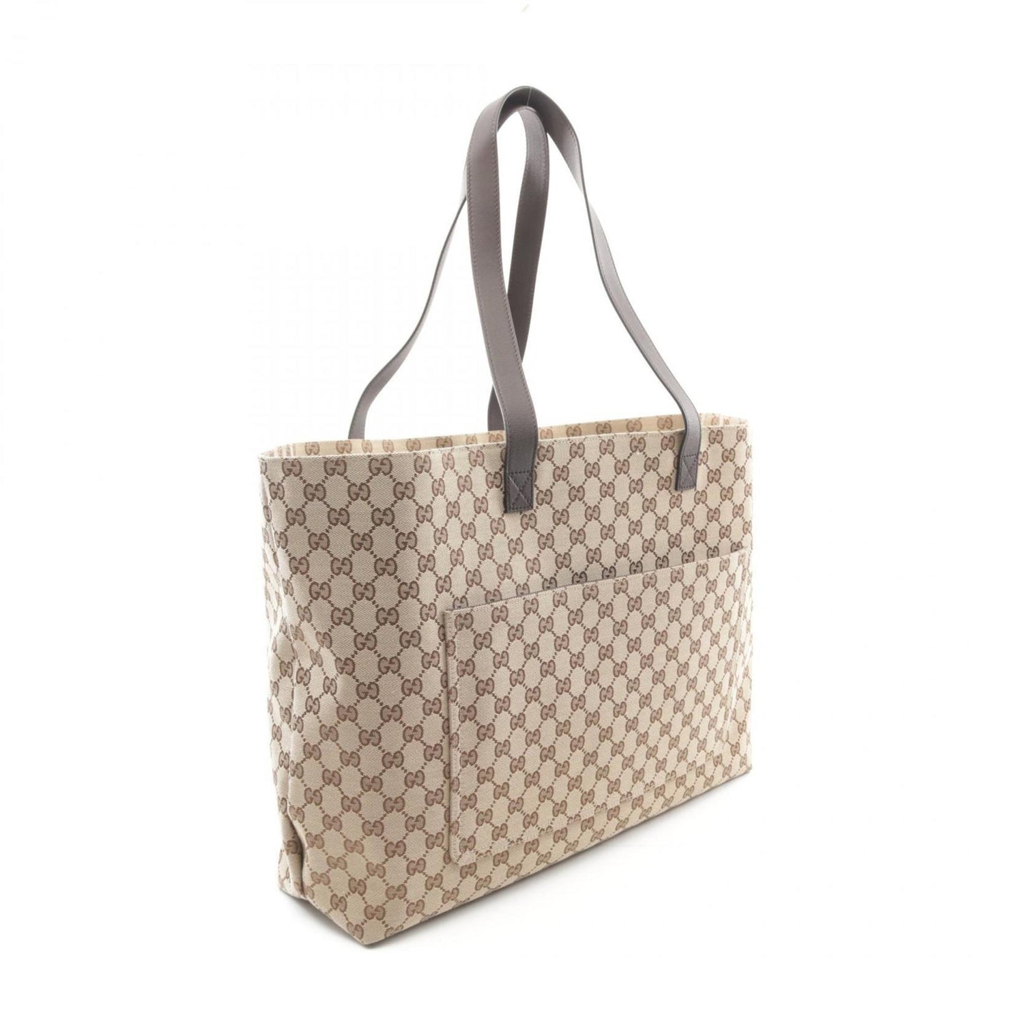 Gucci Gg Canvas Large Tote Bag Leather