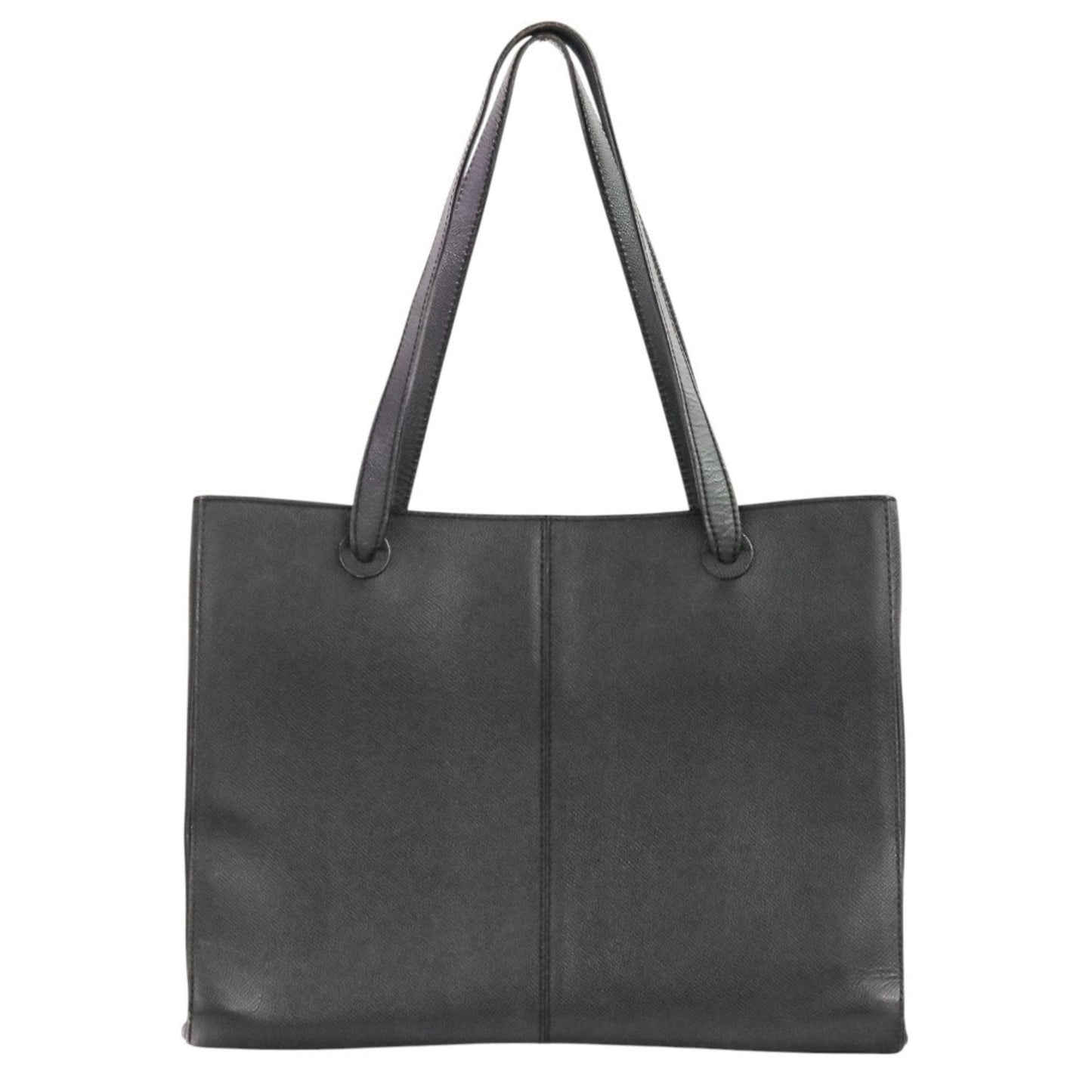 Chanel Leather Tote Bag With Logo Charm