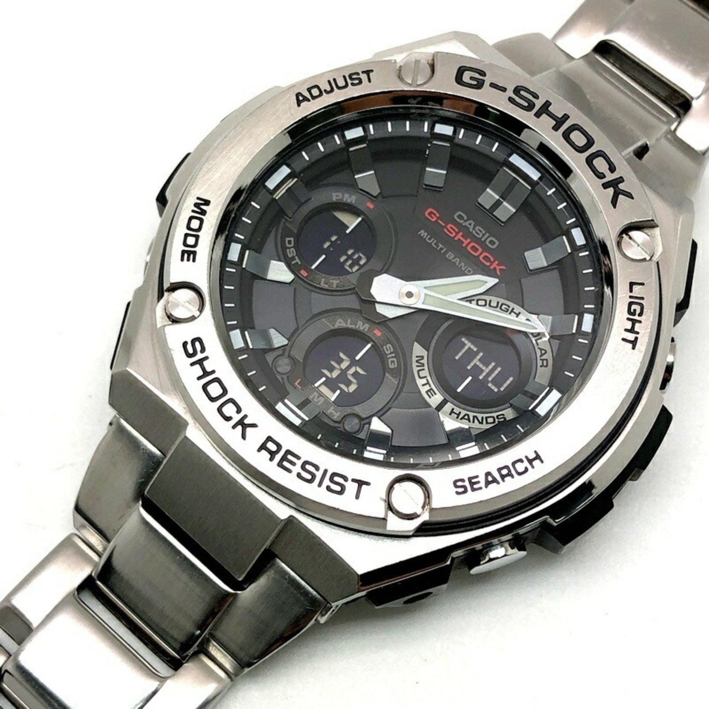 G-Shock Casio Gst-W110D-1A G-Steel Watch With Radio-Controlled Solar-Powered Movement