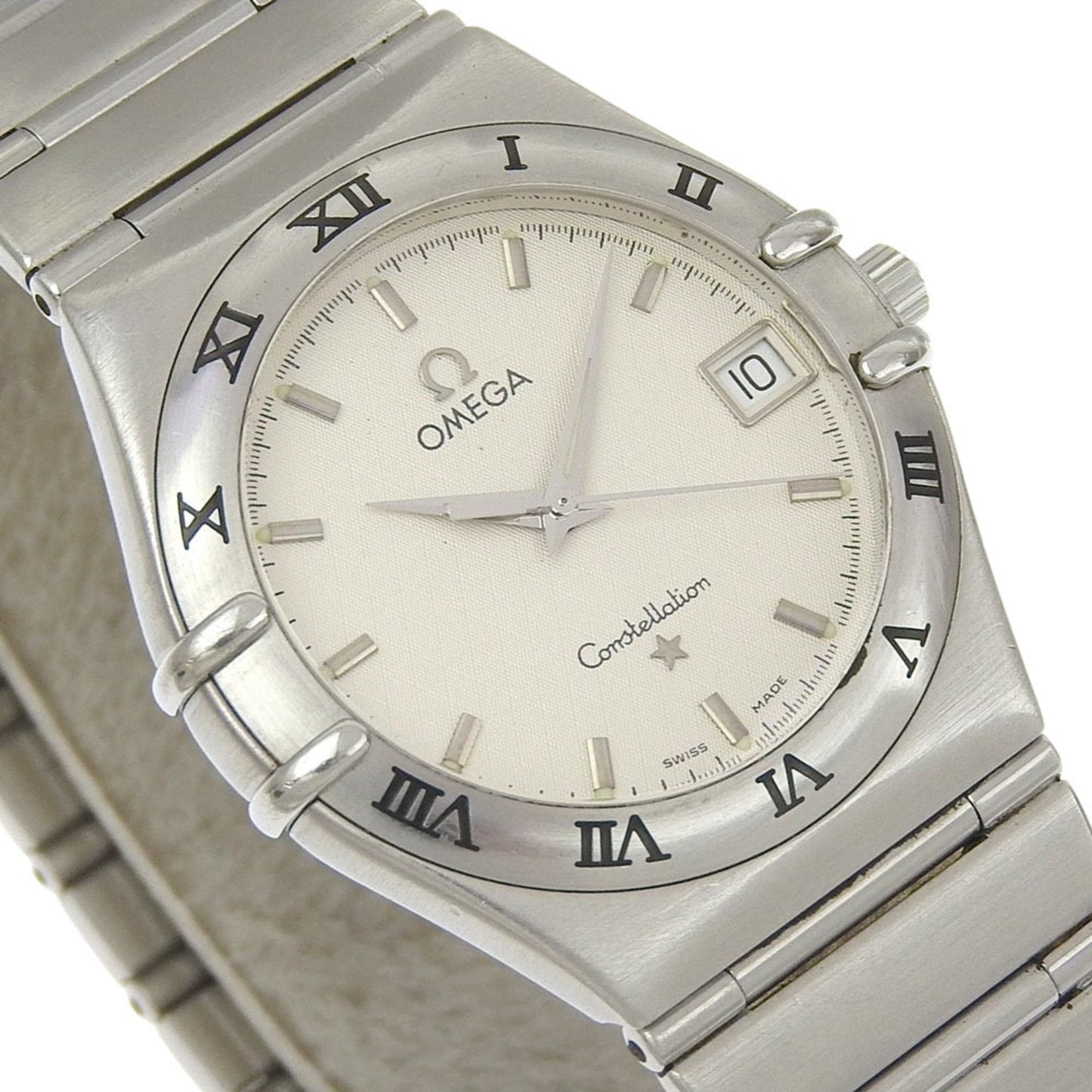 Omega Constellation Watch 1512.30 Stainless Steel 1998 Quartz Analog Display White Dial