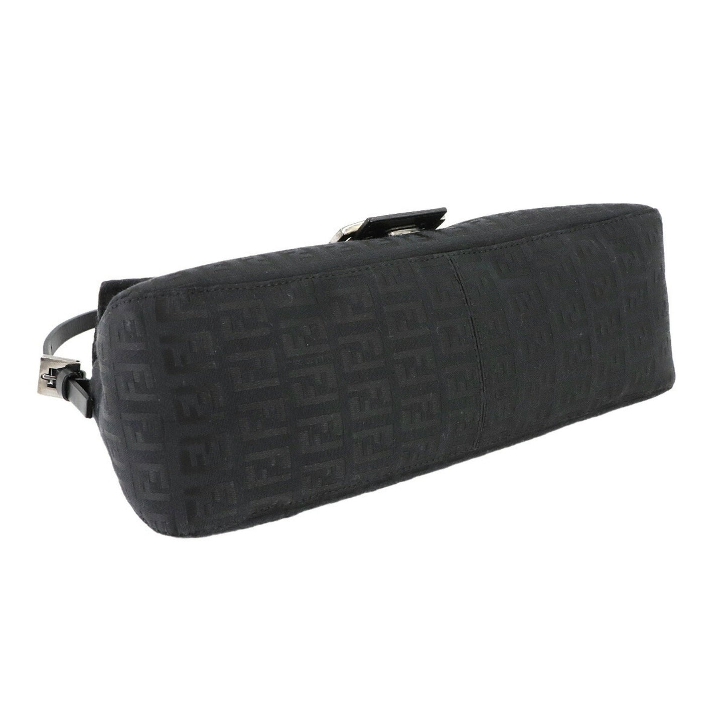 Fendi Zucchino Mamma Bucket Shoulder Bag In Black Canvas