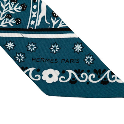 Hermes Herms Twilly Peuple Du Vent Scarf