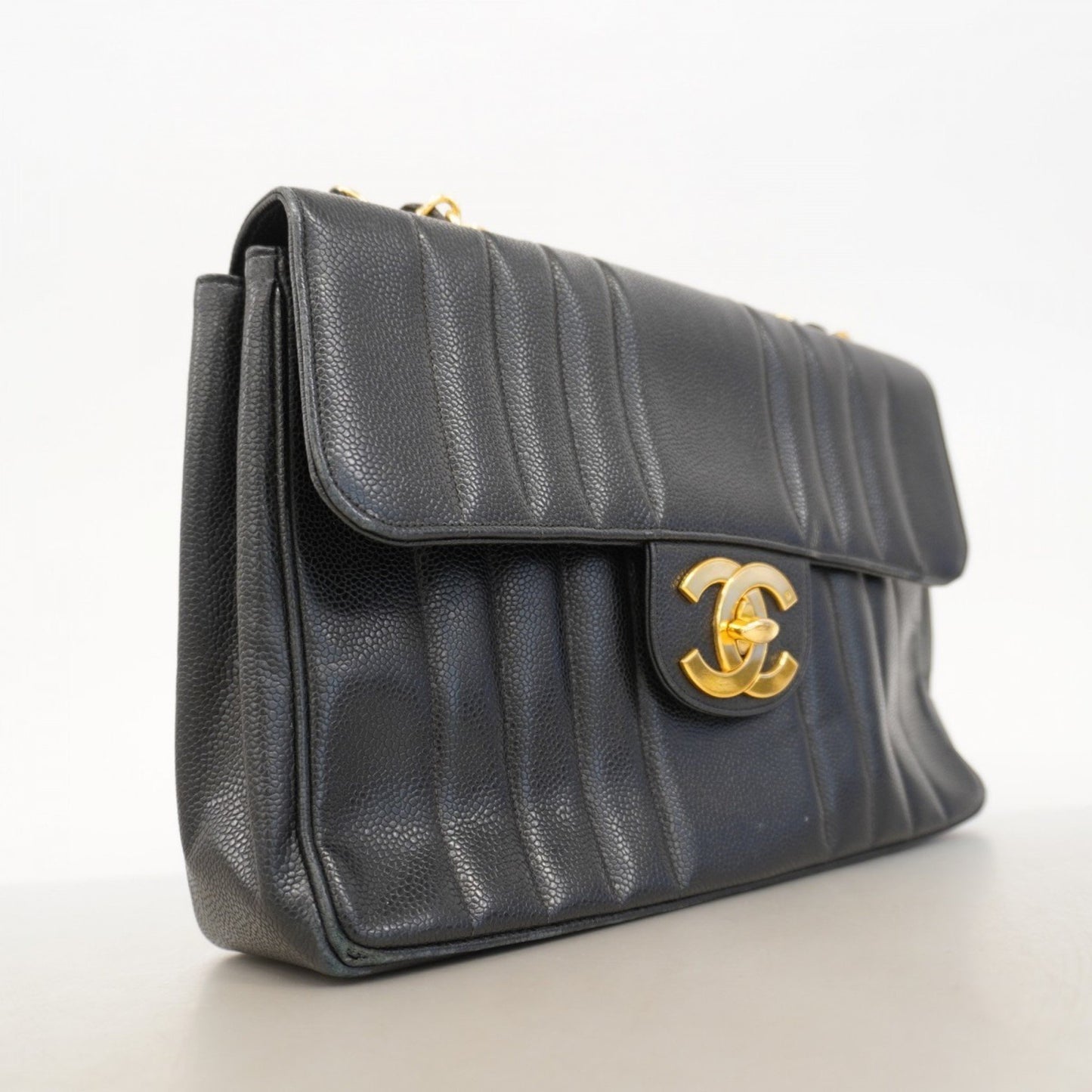 Chanel Mademoiselle Shoulder Bag With Double Chain