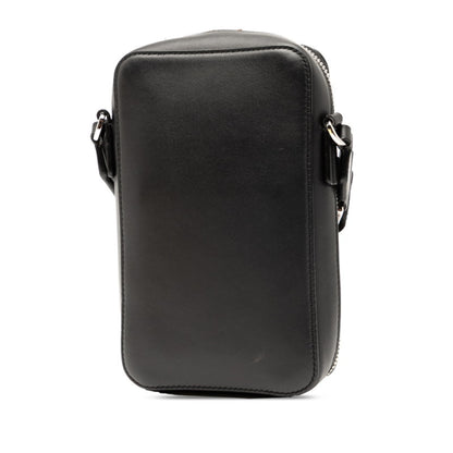 Loewe Anagram Shoulder Bag In Black Leather