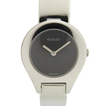 Gucci 6700L Stainless Steel Black/Silver Dial Quartz Watch 0566Gucci