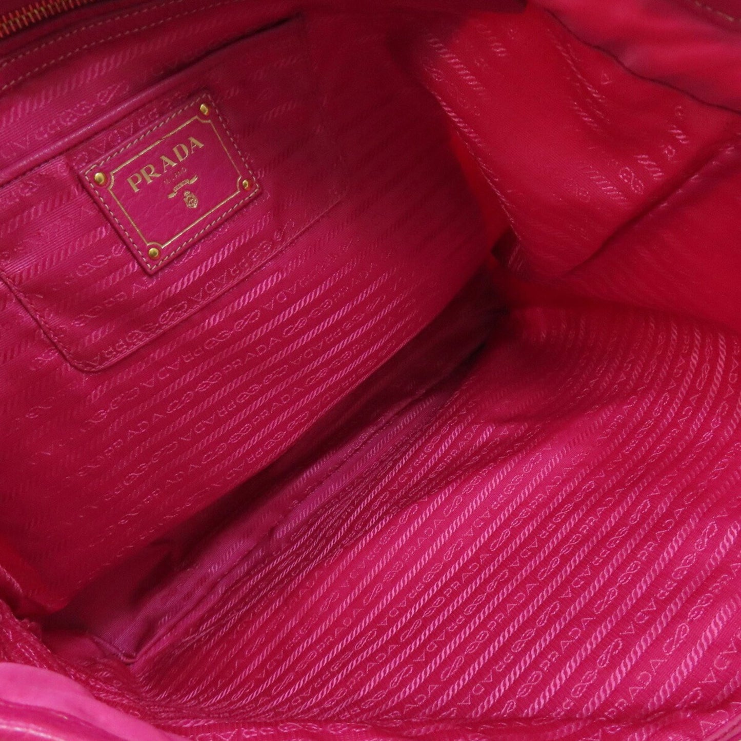Prada Metal Tote Bag Nylon Material